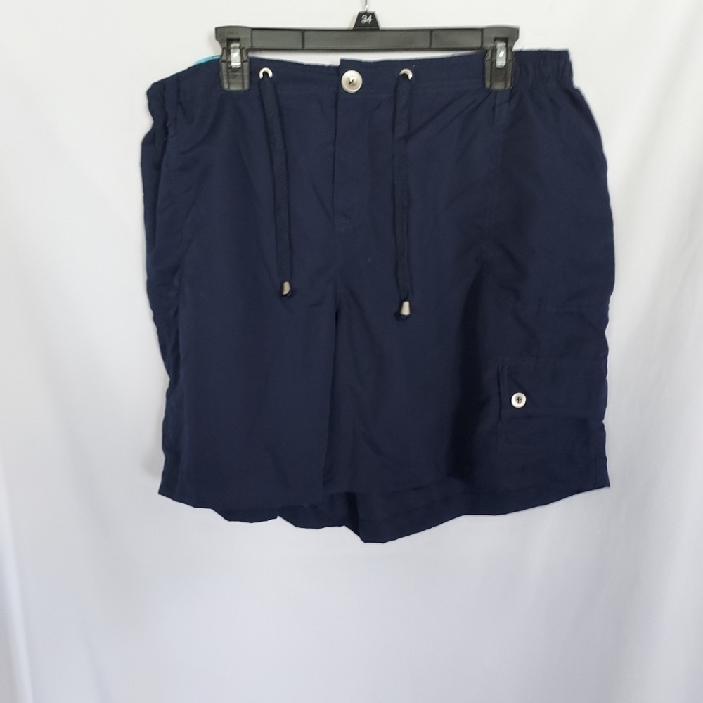 Navy Women's Drawstring Cargo Shorts
